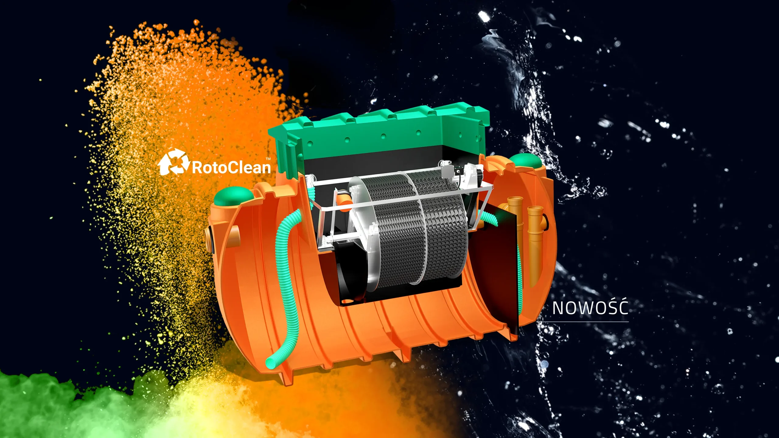 RotoClean kolor pomarańczowy